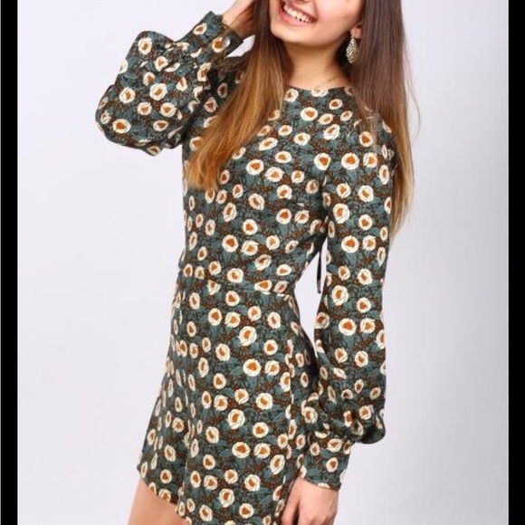 Zara Pants - Zara Green Floral Jumpsuit